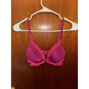 Natori Womens Pink And Purple Underwire Bra Size 32C